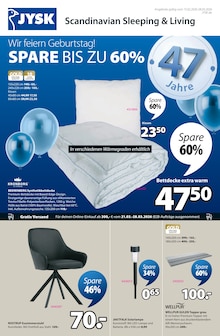 Aktueller JYSK Prospekt für Bösleben-Wüllersleben und Ungebung, Seiten zum blättern JYSK Prospekt Wir feiern Geburtstag! SPARE BIS ZU 60% mit Seiten in Bösleben-Wüllersleben und Umgebung