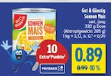 Sonnen Mais Angebote von Gut & Günstig bei diska Dresden für 0,89 €