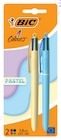 Promo 2 stylos bille 4 couleurs pastel à 2,49 € dans le catalogue Intermarché Super à Bidart