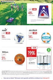 Prix et réduction Trampoline dans le prospectus Intersport en cours Offre Trampoline dans le catalogue Intersport du moment à la page 22