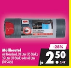 Aktuelles Müllbeutel mit Fixierband Angebot bei Mäc-Geiz in Dresden ab 2,50 €