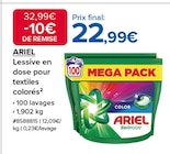 Lessive en dose pour textiles colorés - ARIEL - Costco à Saint-Maur-des-Fossés Lessive en dose pour textiles colorés - ARIEL en promo chez Costco Saint-Maur-des-Fossés à 22,99 €