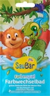 Kinder Badezusatz Farbenspiel Farbwechselbad von SauBär für 0,95 € bei dm-drogerie markt im Angebot Kinder Badezusatz Farbenspiel Farbwechselbad von SauBär im aktuellen dm-drogerie markt Prospekt