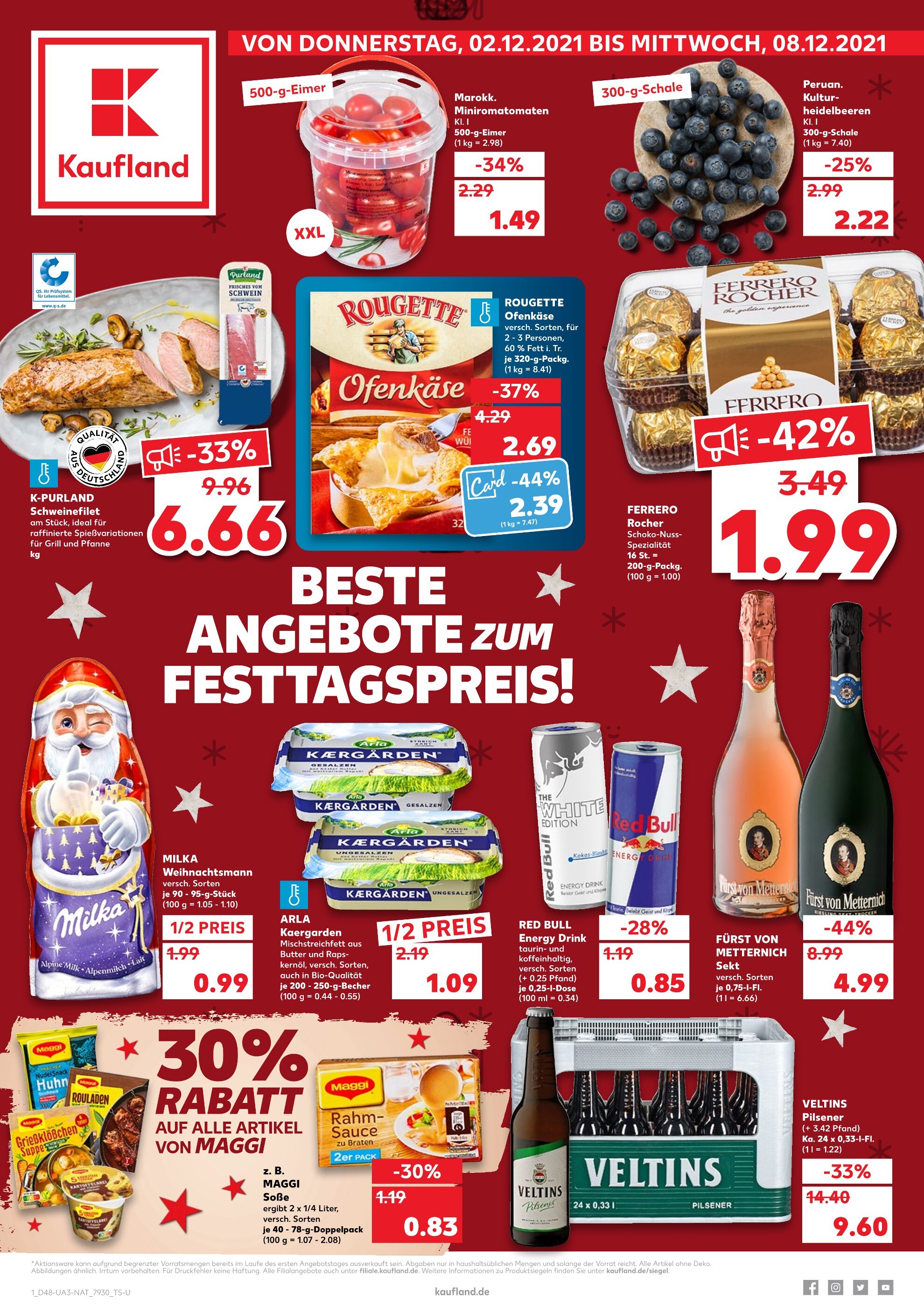 Kaufland Prospekt für Schwentinental mit 44 Seiten Kaufland Prospekt für Schwentinental: "BESTE ANGEBOTE ZUM FESTTAGSPREIS!", 44 Seiten, 02.12.2021 - 08.12.2021