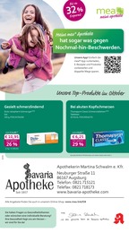 mea - meine apotheke Prospekt für Augsburg: "Unsere Oktober-Angebote", 4 Seiten, 01.10.2025 - 31.10.2025