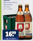 Münchner Hell o. Alkoholfrei Angebote von Spaten bei Getränkewelt Mettmann für 16,99 €