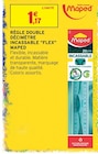 Règle double décimètre incassable 'Flex' - Maped - Intermarché Super Règle double décimètre incassable 'Flex' - Maped à 1,17 € dans le catalogue Intermarché Super