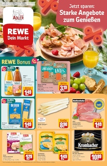 Aktueller REWE Prospekt "Dein Markt" Aktueller REWE Prospekt