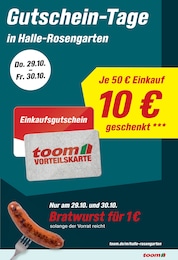 toom Baumarkt Prospekt für Halle mit 32 Seiten toom Baumarkt Prospekt für Halle: "Respekt, wer's selber macht.", 32 Seiten, 26.10.2026 - 07.11.2026