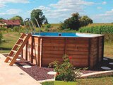 Piscine ronde en bois - Gré en promo chez Gamm vert Piscine ronde en bois - Gré dans le catalogue Gamm vert