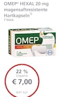 LINDA Premiumapotheke - OMEP HEXAL 20 mg magensaftresistente Hartkapseln Angebot im Prospekt OMEP HEXAL 20 mg magensaftresistente Hartkapseln bei LINDA Premiumapotheke im Prospekt "" für 7,00 €