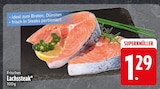 Frisches Lachssteak  im aktuellen EDEKA Prospekt für 1,29 €