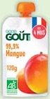 Promo Gourde de fruits bio Mangue à 0,77 € dans le catalogue Intermarché à Livarot