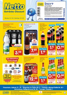 Cola im Netto Marken-Discount Prospekt "DER ORT, AN DEM DU IMMER AUSGEZEICHNETE PREISE FINDEST." mit 2 Seiten (Lahr (Schwarzwald))