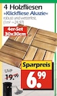 4 Holzfliesen »Klickfliese Akazie« bei Wreesmann im Prospekt "" für 6,99 €