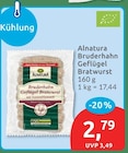 Aktuelle Bratwurst Angebote bei budni in Berlin Aktuelles Bruderhahn Geflügel Bratwurst Angebot bei budni in Berlin ab 2,79 €
