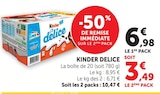 KINDER DELICE - Kinder - U Express à Lyon KINDER DELICE - Kinder en promo chez U Express Lyon à 3,49 €