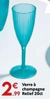 Verre à champagne Relief en promo chez Maxi Bazar Antony à 2,99 €