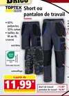 Short ou pantalon de travai - Toptex Pro en promo chez Norma Short ou pantalon de travai - Toptex Pro dans le catalogue Norma