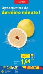 Offre Pomelos dans le catalogue Lidl du moment à la page 4