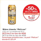 Bière blonde - PELICAN en promo chez Monoprix Avignon Avignon à 1,87 €