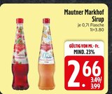 Sirup im EDEKA Prospekt Sirup von Mautner Markhof im aktuellen EDEKA Prospekt für 2,66 €