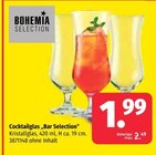Cocktailglas 'Bar Selection' im Segmüller Prospekt Cocktailglas 'Bar Selection' von Bohemia Selection im aktuellen Segmüller Prospekt für 1,99 €