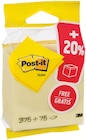Cube éco jaune pastel - Post-it en promo chez Intermarché Cube éco jaune pastel - Post-it dans le catalogue Intermarché