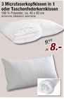 Aktuelle Kopfkissen Angebote bei POCO in Stuttgart Aktuelles 3 Microfaserkopfkissen in 1 oder Taschenfederkernkissen Angebot bei POCO in Stuttgart ab 8,00 €