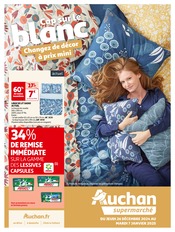 Catalogue Supermarchés Auchan Supermarché en cours à Lumio et alentours, "Cap sur le blanc", 8 pages, 26/12/2024 - 07/01/2025