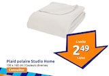 Plaid polaire - STUDIO HOME en promo chez Action Valence à 2,49 €