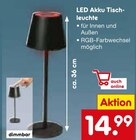 LED Akku Tischleuchte Angebote bei Netto Marken-Discount Aachen für 14,99 €
