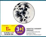 Assiette à dessert armance en promo chez Intermarché Hyper Quimper à 5,97 €
