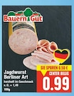 Jagdwurst Berliner Art von Bauern Gut im aktuellen E center Prospekt für 0,99 €