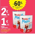 Barres - Kinder Maxi dans le catalogue E.Leclerc