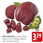 Hirschfleisch im Angebot bei EDEKA in Karlsruhe Hirschfleisch Angebote bei EDEKA Karlsruhe für 3,29 €
