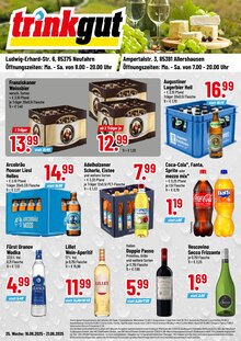 Coca Cola im aktuellen Trinkgut Prospekt (Freising) Coca Cola im Trinkgut Prospekt "Aktuelle Angebote" mit 4 Seiten (Freising)