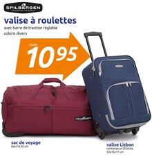 valise à roulettes - Action à Issy-les-Moulineaux valise à roulettes en promo chez Action Issy-les-Moulineaux à 10,95 €