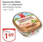 Tee- oder Leberwurst im Angebot bei GLOBUS in Kerpen Tee- oder Leberwurst Angebote von Rügenwalder Mühle bei GLOBUS Kerpen für 1,69 €