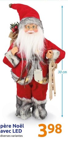 Action Guesnain - père Noël avec LED Promo père Noël avec LED dans le catalogue Action "Petits prix, grands sourires" à Guesnain