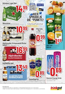 Warsteiner im Trinkgut Prospekt "Aktuelle Angebote" mit 8 Seiten (Worms)