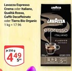 Espresso Crema im Angebot bei GLOBUS in Bruchsal Espresso Crema Angebote von Lavazza bei GLOBUS Bruchsal für 4,49 €
