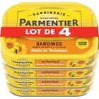 Sardines - PARMENTIER - Carrefour à Orléans Sardines - PARMENTIER en promo chez Carrefour Orléans à 6,60 €
