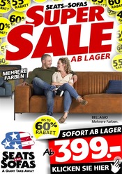Aktueller Seats and Sofas Möbel & Einrichtung Prospekt in Groß Ippener und Umgebung, "SUPER SALE" mit 1 Seite, 18.05.2024 - 25.05.2024
