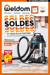 Catalogue Bricolage Weldom en cours à Molsheim et alentours, "SOLDES ET BIEN PLUS ENCORE…", 8 pages, 07/01/2026 - 03/02/2026
