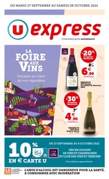 Catalogue U Express à La Valentine, avec 28 pages Prospectus U Express à La Valentine, "LA FOIRE AUX VINS", 28 pages, 27/09/2022 - 08/10/2022