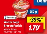 Brot-Aufstrich von Walter Popp im aktuellen Lidl Prospekt