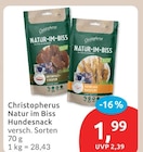 Natur im Biss Hundesnack von Christopherus für 1,99 € bei budni im Angebot Natur im Biss Hundesnack von Christopherus im aktuellen budni Prospekt