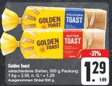 Vollkorn Toast im Angebot bei EDEKA in Gera Vollkorn Toast Angebote von Golden Toast bei EDEKA Gera für 1,29 €