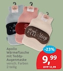 Wärmflasche mit Teddy-Augenmaske von Apollo im aktuellen budni Prospekt